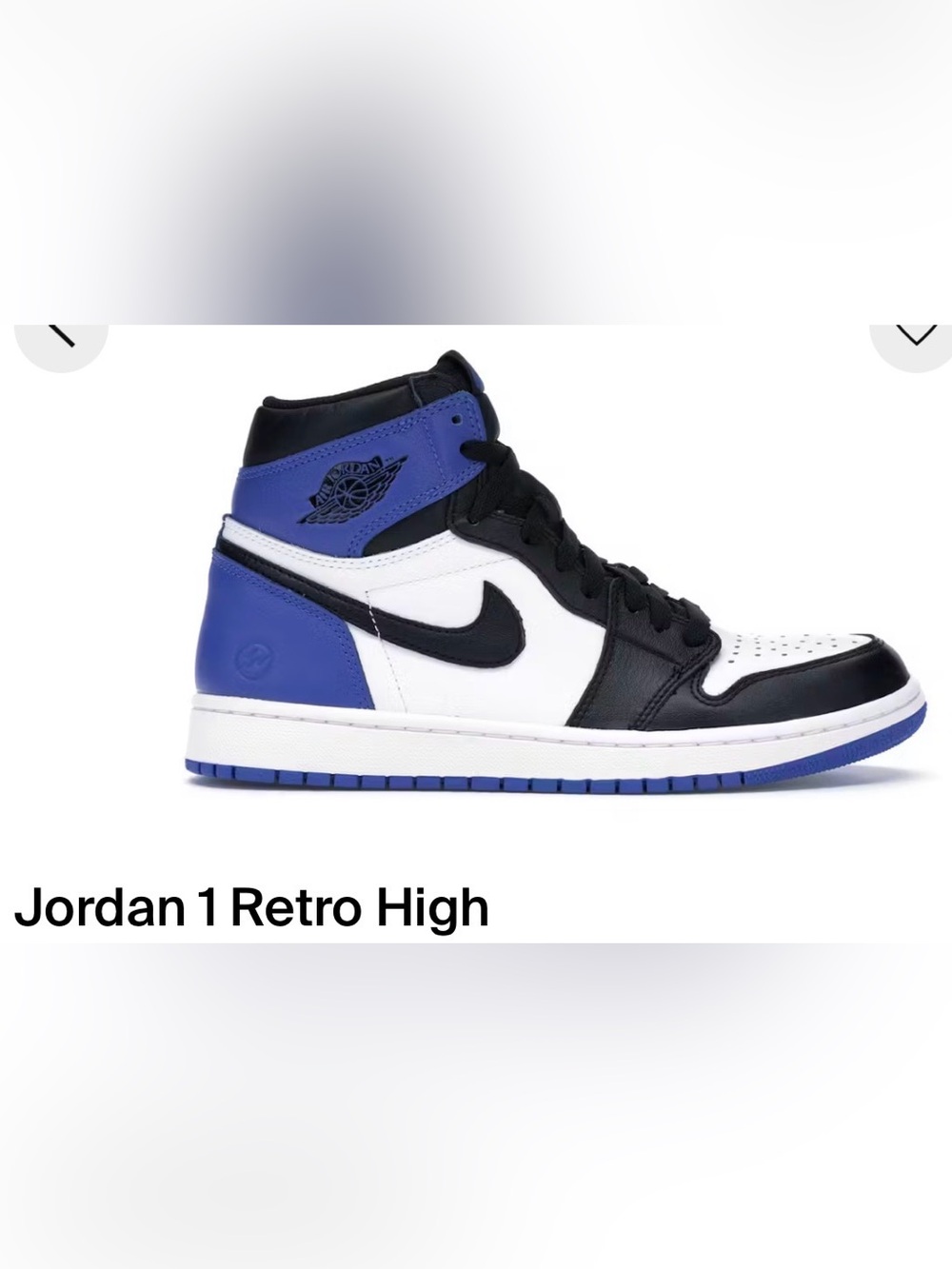 Nike Air Jordan Retro 1 X Fragment Size 11.5